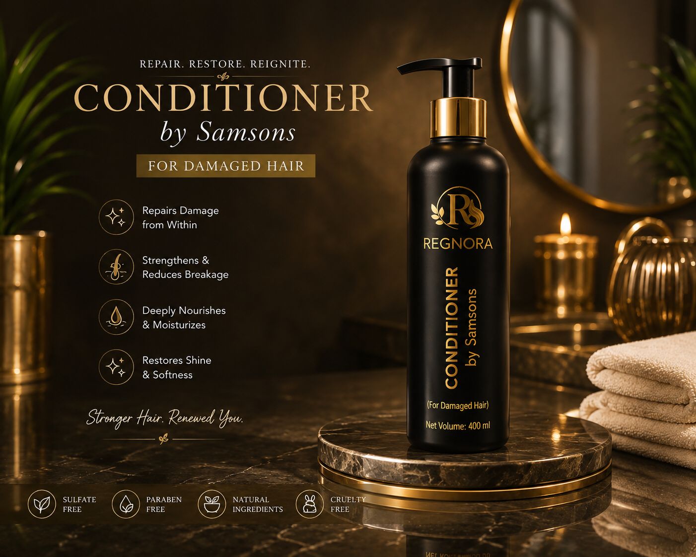 Regnora Nourishing Hair Conditioner – 400ml