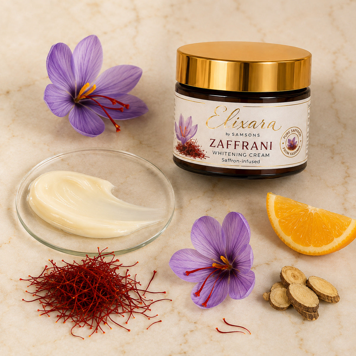 Elixara Zaffrani Whitening Cream